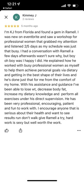 Ramell - Food & Fitness Coach for Busy Women